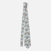 Blue Teddy Bear Neck Tie Krawatte (Rückseite)