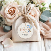 Blue Teddy Bear Oh Boy Balloon Baby Dusche Geschenkanhänger