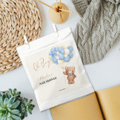Blue Teddy Bear Oh Boy Balloon Baby Dusche Geschenktütchen