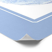 Blue Teddy Bear Poster (Ecke)