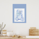 Blue Teddy Bear Poster (Küche)