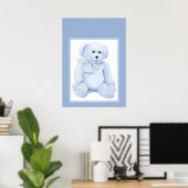Blue Teddy Bear Poster (Heimbüro)