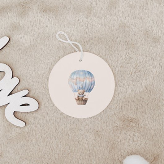 Blue Teddy Bear Stars Baby Dusche Geschenkanhänger