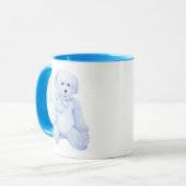 Blue Teddy Bear Tasse (Vorderseite Links)