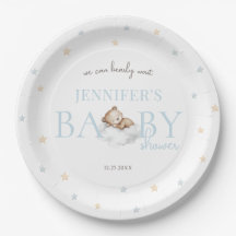 Blue Teddy Bear wir können frühzeitig abwarten Bab