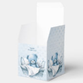 Blue Teddy Beer in Basket Gevor Box Geschenkschachtel (Geöffnet)