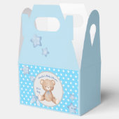 Blue Teddy Kleiner Start Baby Geschenkschachtel (Geöffnet)
