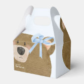 Blue Teddy wir können frühzeitig abwarten Baby Dus Geschenkschachtel (Rückseite)