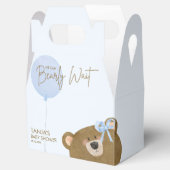Blue Teddy wir können frühzeitig abwarten Baby Dus Geschenkschachtel (Geöffnet)