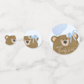 Blue Teddy wir können frühzeitig abwarten Baby Dus Konfetti (Rückseiten)