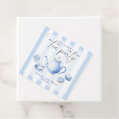 Blue Tee Party Baby Dusche Geschenkanhänger (Beispiel)