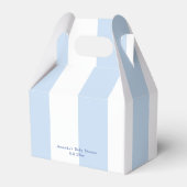 Blue Tee Party Baby Dusche Geschenkschachtel (Rückseite)