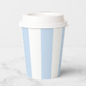 Blue Tee Party Baby Dusche Pappbecher (Rückseite)