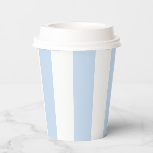 Blue Tee Party Baby Dusche Pappbecher (Rückseite)