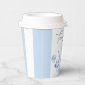 Blue Tee Party Baby Dusche Pappbecher (Rechts)