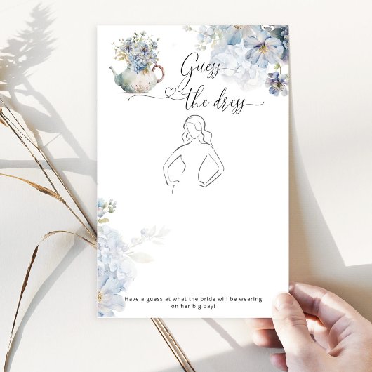 Blue Tee Party Blütenschau Brautspiel