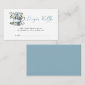 Blue Tee Party Boy Babydusche Windelwindeln Begleitkarte (Vorne/Hinten)