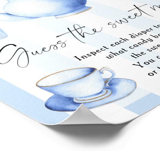 Blue Tee Party - raten Sie mal vom süßen Chaos Poster (Ecke)