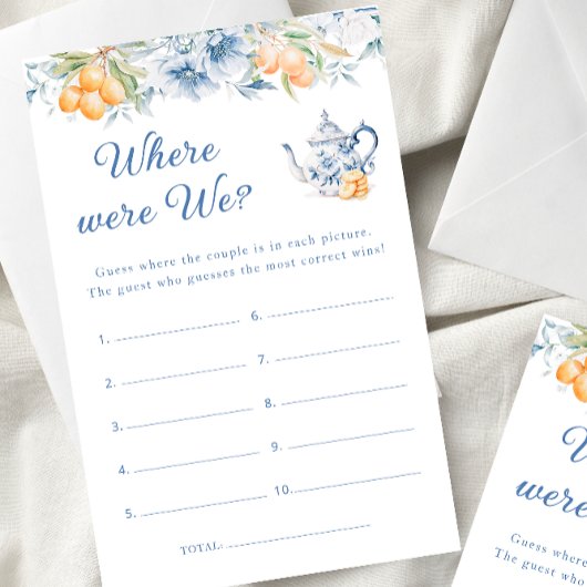 Blue Tee Pot wo wir Brautparty spielten