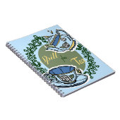 Blue Teekanne Notebook Notizblock (Rechte Seite)