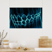 Blue Teeth Bite & Gums Zahnarzt Orthodontist Poste Poster (Küche)