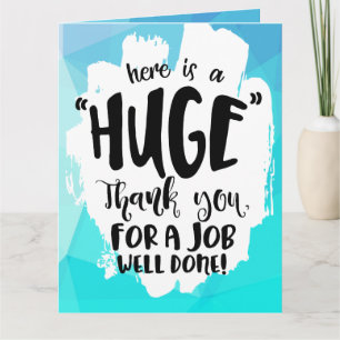Blue Tempest Good Job Gigant Vielen Dank Dankeskarte