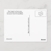 "Blue Temple" UV Art Postkarte (Rückseite)