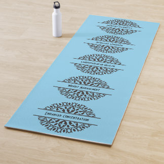Blue Ten Health Benefits Yoga Mat Yogamatte