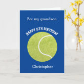 Blue Tennis Ball Birthday Karte (Gelbe Blume)