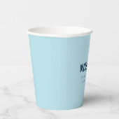 Blue Tennis Inspiriert Birthday Paper Cup Pappbecher (Rechts)