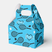 Blue Tennis Party 2, Tennismuster Geschenkschachtel (Rückseite)