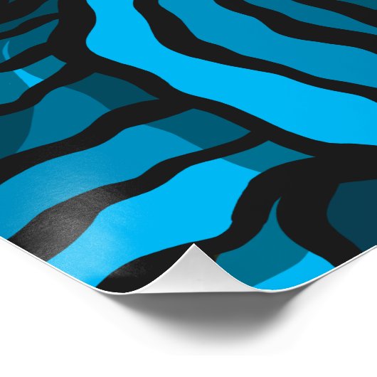 Blue Tentacle Poster (Ecke)