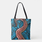 Blue Tentacle Tasche (Rückseite)