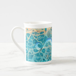 Blue Tentacles Octopus Kraken Abstrakte Aquamarine Porzellantasse