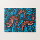 Blue Tentacles Puzzle (Horizontal)