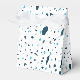 Blue Terazzo Pattern Geschenkschachtel