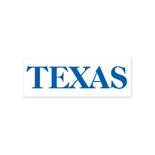 Blue Texas Staat mit der Bezeichnung "Selbstfarbig Permastempel (Design)