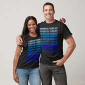 Blue Text Informationstechnologie T-Shirt (Unisex)