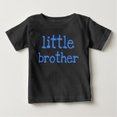 Blue Text Little Brother Baby T-shirt (Vorderseite)