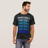 Blue Text Paintball T-Shirt (Vorne ganz)
