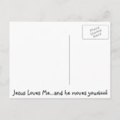 Blue Texte Postkarte (Rückseite)