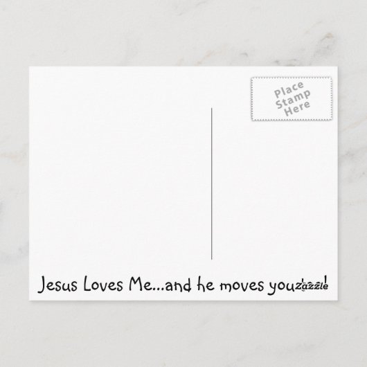 Blue Texte Postkarte (Rückseite)