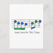 Blue Texte Postkarte (Vorderseite)