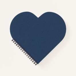 Blue Texture Heart Shaped Spiral Bound Notebook Notizblock