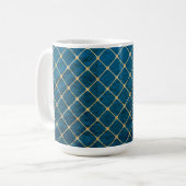 BLUE TEXTURE SIEHT MIT GOLD DIAMOND PATTER AUS KAFFEETASSE (Vorderseite Links)