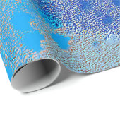 BLUE TEXTURED ABSTRACT PATTERN GESCHENKPAPIER (Rolleneckpunkt)