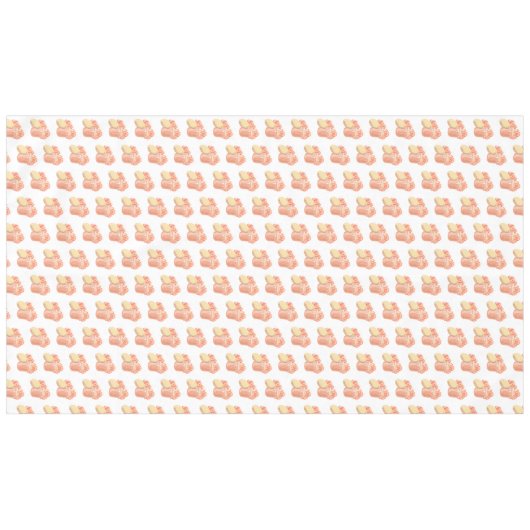 Blue Textured Hand gezeichnet Bridal Bouquet Tischdecke (Vorderseite (Horizontal))