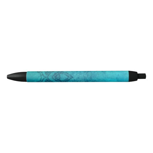 Blue Textured Lotus Kugelschreiber (Vorderseite)