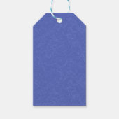 Blue textured pattern with swirling cloud geschenkanhänger (Vorderseite)