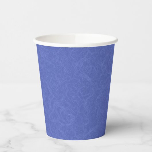 Blue textured pattern with swirling cloud pappbecher (Links)
